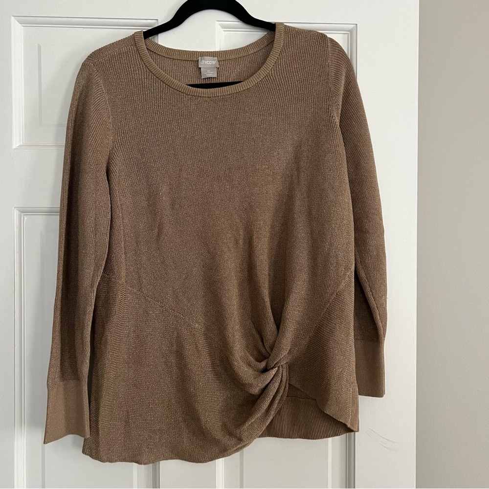 Chico’s Petite Side-Twist Sweater - Medium Petite (Chico’s 1P) - Preowned